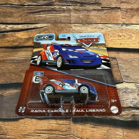 Disney Pixar Cars GRC Raoul Çaroule #6 Diecast Metal Mattel New Sealed MOC - Picture 6 of 7